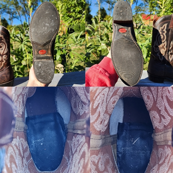 Women's Double H Western Cowgirl boots leather boots size 8.5 cowboy boots - Picture 10 of 15